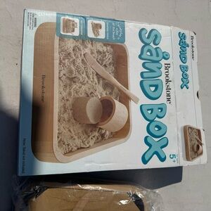 Brookstone Sand Box with Wooden Tools